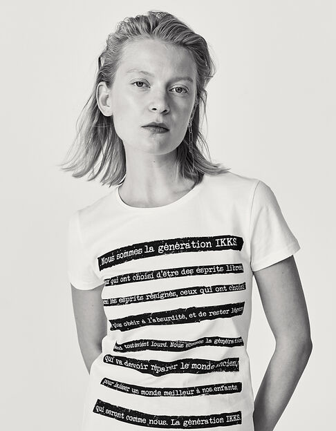 Tee-shirt Manifesto 1440 Leather Story femme