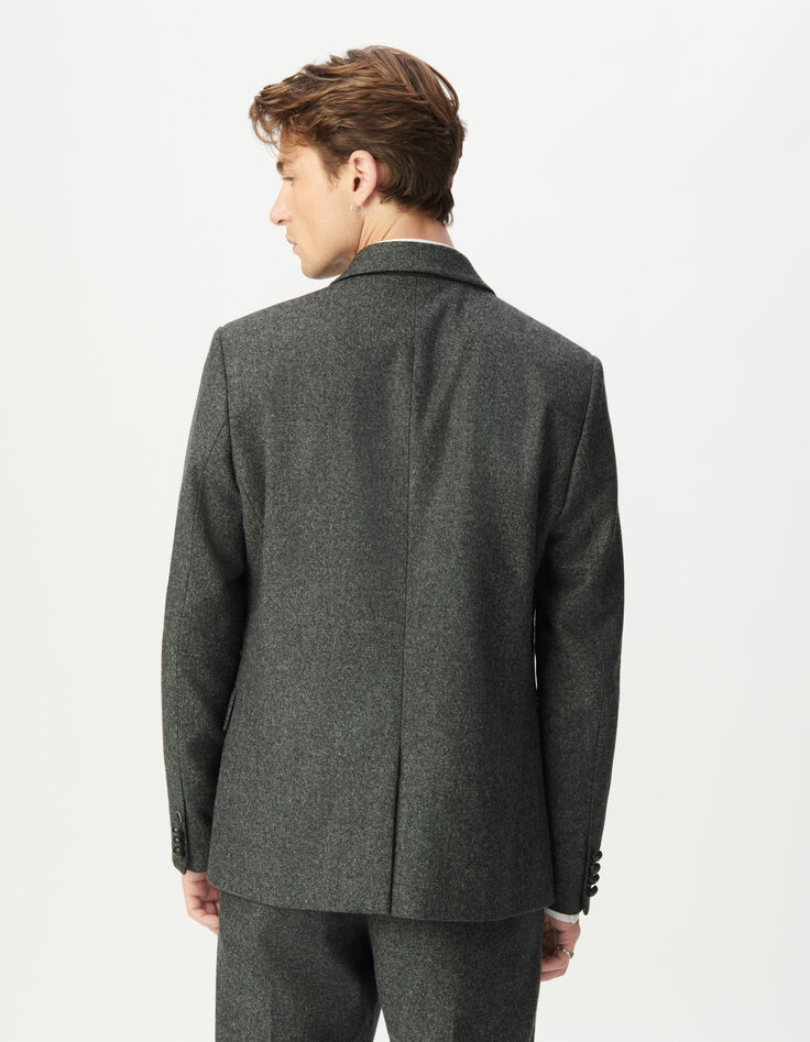 Men’s grey tweed-look suit jacket-3 Men’s grey tweed-look suit jacket-3