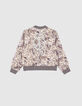 Girls’ ecru paisley print Ecovero® bomber jacket-4