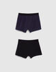 Men’s navy and black striped boxers-3