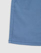 Blaue LOOSE-Jungenstrickbermudas-5