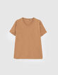 Men&rsquo;s cappuccino Essential V-neck t-shirt-4