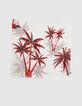 Fular rojo palmeras mujer-2