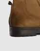 Chelsea boots marron cuir velours tige basse Homme-5