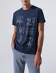 Marine T-shirt Hip-Hop stripopdruk Heren-1