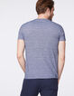 Camiseta índigo jacquard geométrico Hombre-3