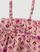 Rosa Caraco mit Maxi-Ethno-Print für Mädchen-5