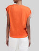 Oranje backstage T-shirt voor dames-3