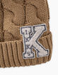 Boys’ sand cable knit beanie -3