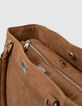 Roestbruine leren shopper The Artist Dames-6