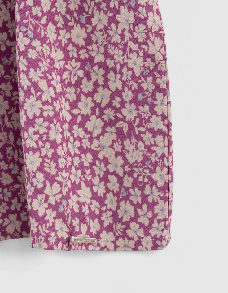 Girls’ violet daisy print LENZING™ ECOVERO™ viscose blouse-5
