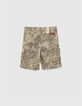 Bermuda battle kaki imprim&eacute; camouflage feuilles gar&ccedil;on -3