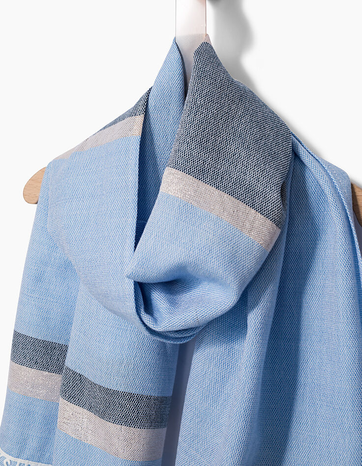 Foulard à rayures bordé dentelle IKKS fille-4