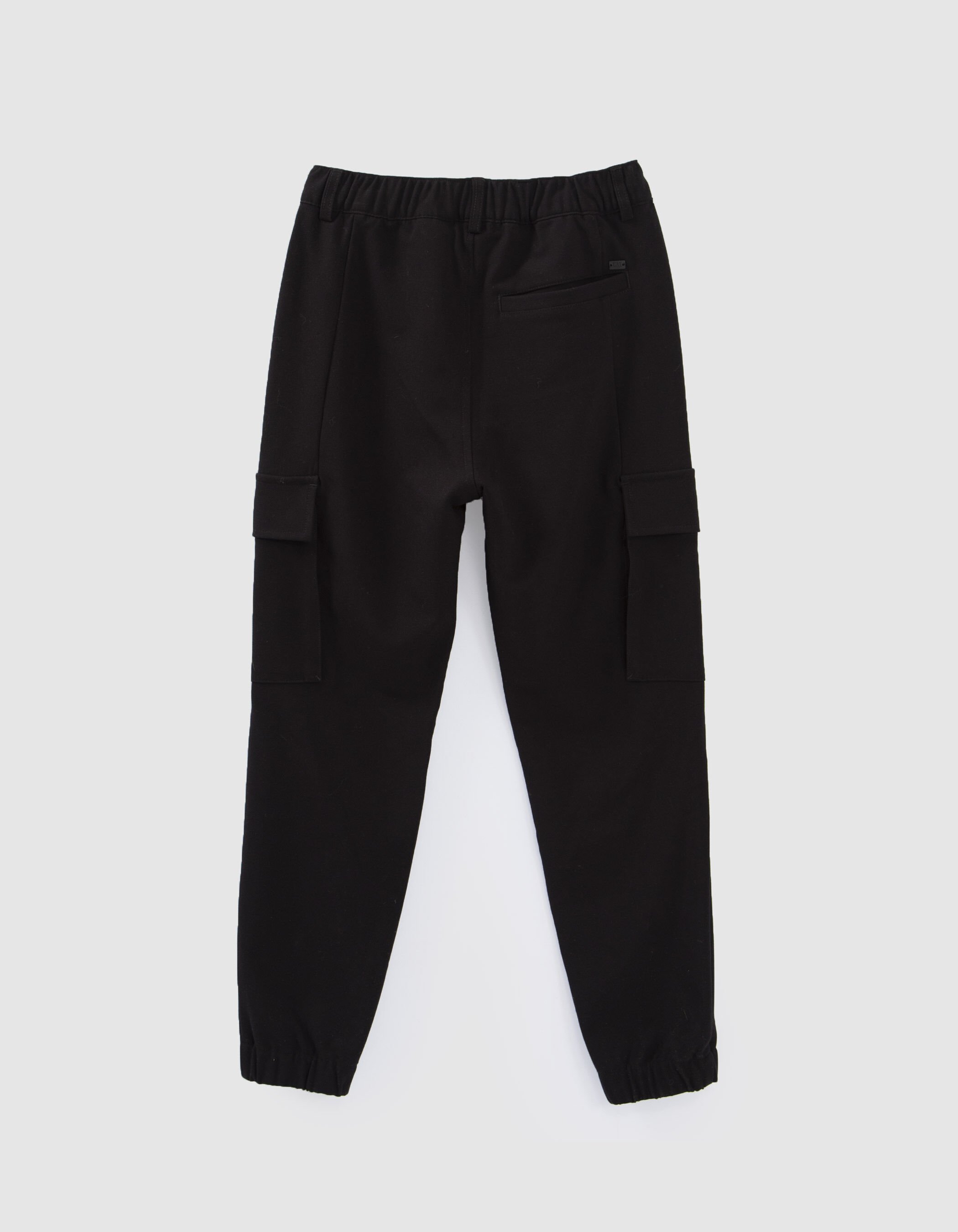 Boys black jogger style COMBAT trousers