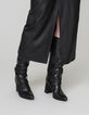 Pure Edition-Damenrock aus schwarzem Leder-3