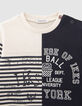 T-shirt marinière bi motifs bébé garçon-2