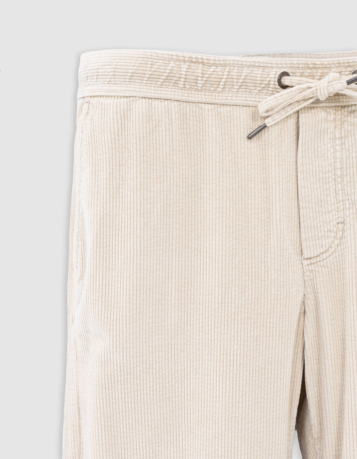 Herenbroek COMFORT beige ribfluweel-7
