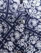 Marineblaues Kleid  Blumendruck Vorderteil M&auml;dchen-7