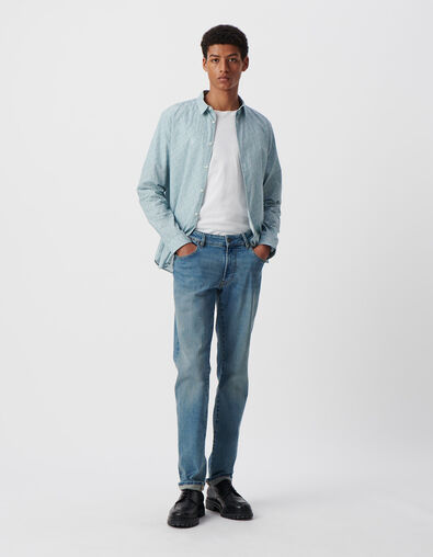 Camisa SLIM tormenta coral hombre - IKKS
