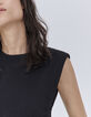 Women’s black corset-look T-shirt-4