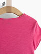 Camiseta rosa medio Essentiel ni&ntilde;a algod&oacute;n eco-4