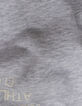 Sudadera capucha gris mensaje flocado terciopelo niño-9
