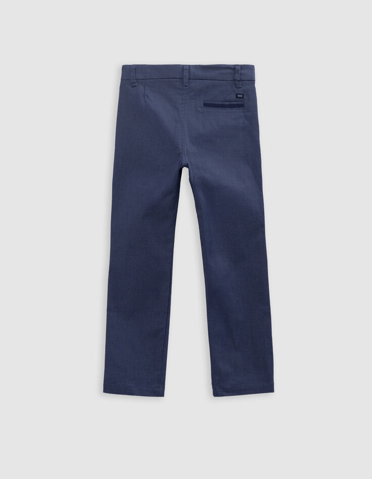 Pantalon de costume cérémonie marine garçon-5
