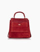 Sac à main trapèze lipstick en cuir effet python I.Code-2