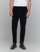 Zwarte corduroy joggingbroek voor heren-2