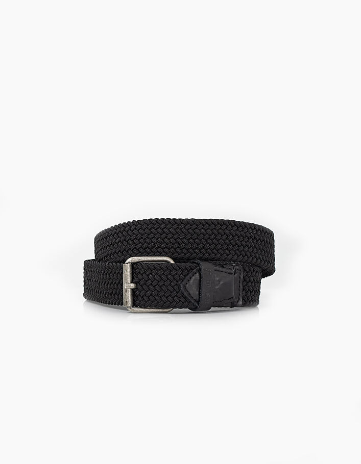 Cinturón negro de textil trenzado Hombre - IKKS