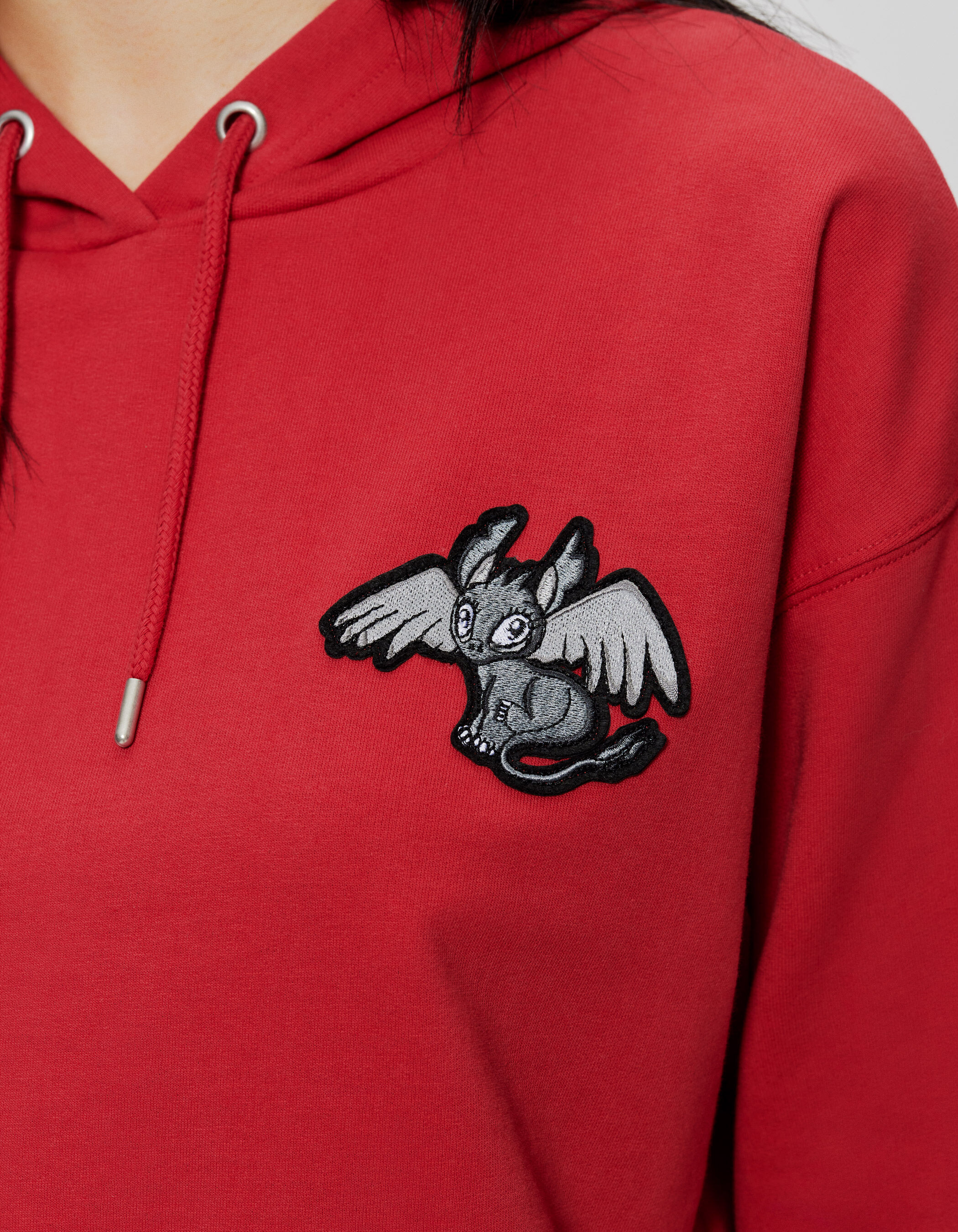 Embroidered dragon hoodie sale