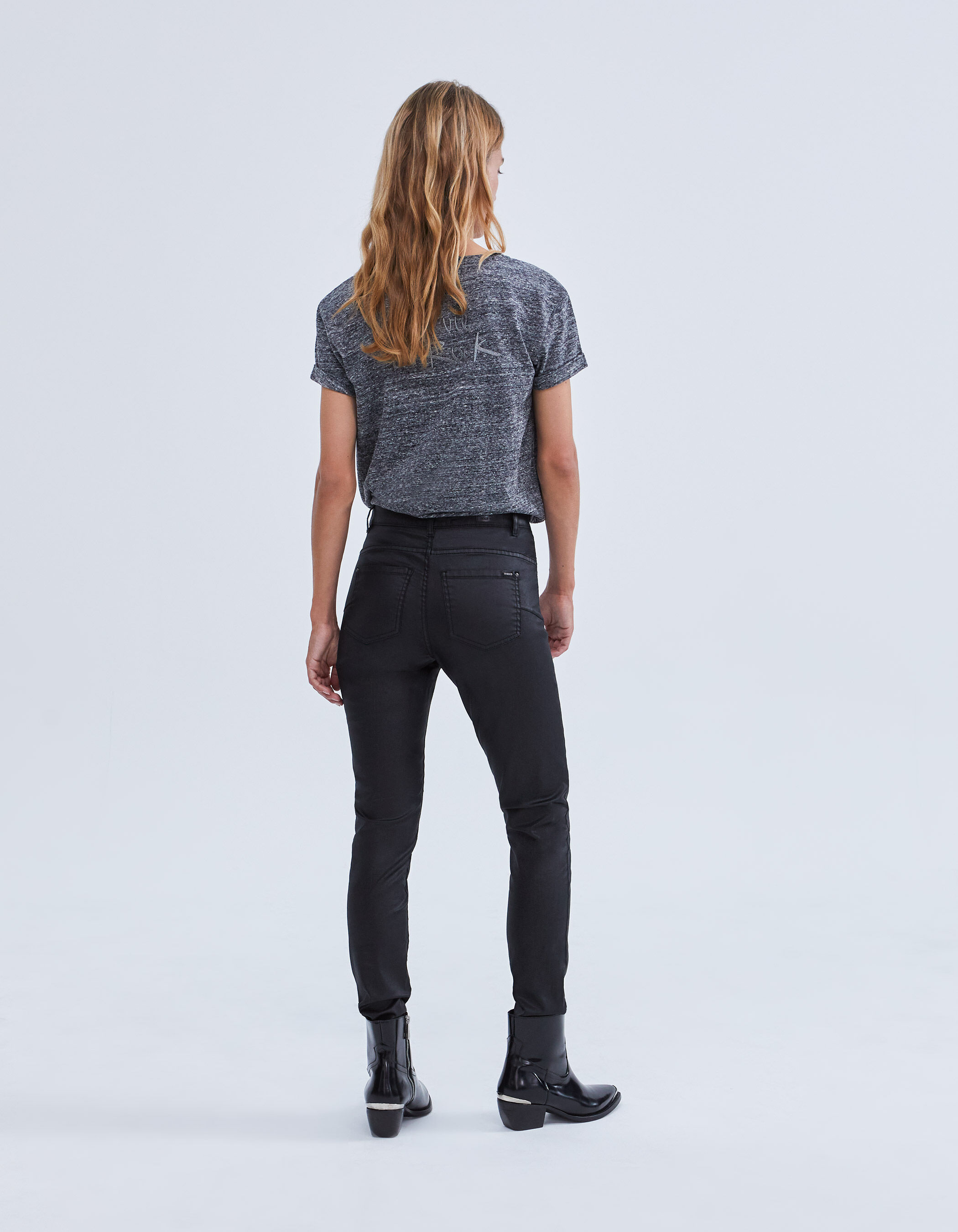 Jean noir hot sale ciré femme