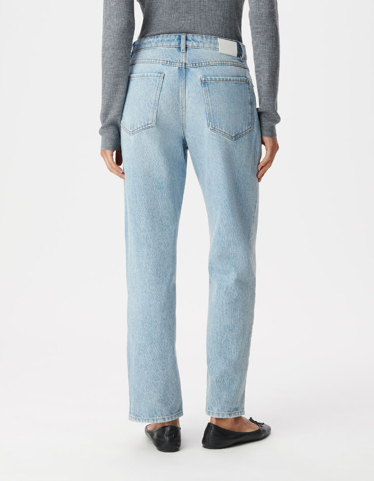 Jean droit bleu 7/8e Anders Femme-3