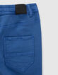 Elektrisch blauwe bermuda elastische taille jongens-4
