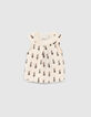 Kittfarbene 2-in-1 Babymädchen-Bluse, Ananas auf Tanktop -1