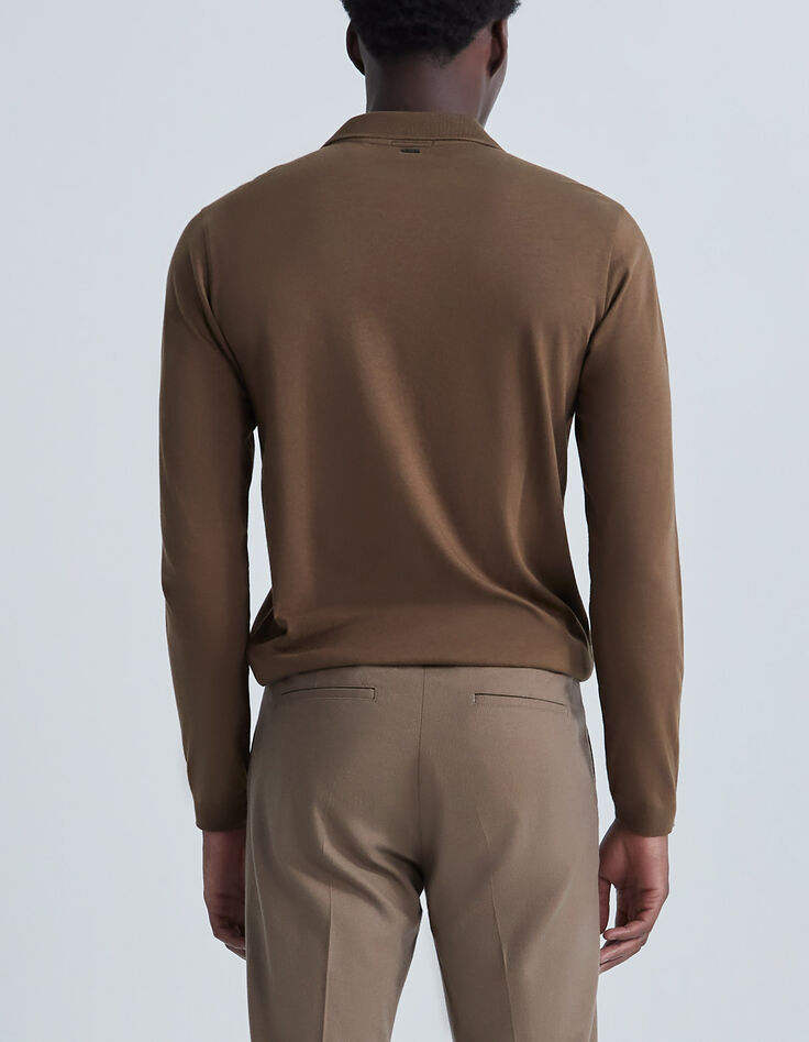 Pure Edition - Polo capuchino algod&oacute;n modal hombre-3