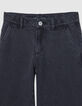 Jean large noir fille-4
