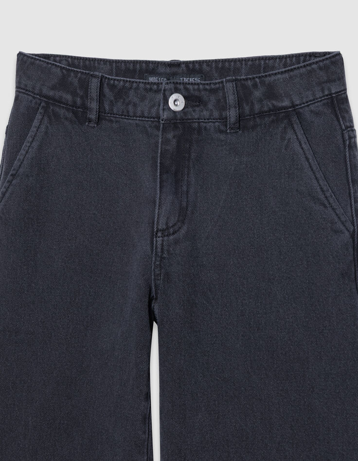 Jean large noir fille-4