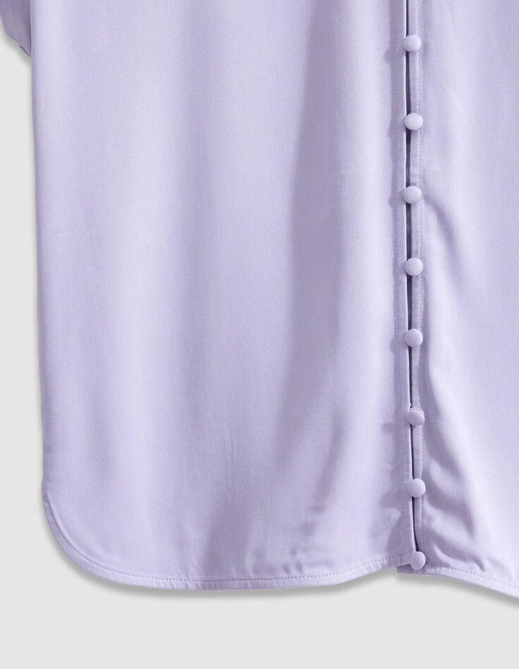 Women's reversible lilac short-sleeve top front/back-3