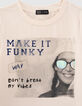 T-shirt cropped mastic visuel fille et message fille-2