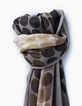 Men’s black Mona Lisa-feel scarf-3