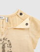 Weizengelbes Mix-and-Match Babymädchen-T-Shirt mit Message-5