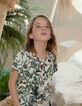 Girls’ off-white jungle bird print blouse-1