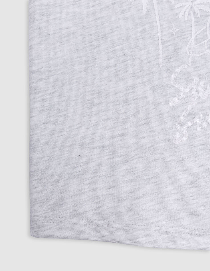 T-shirt gris visuel fruit-surfer fille-8