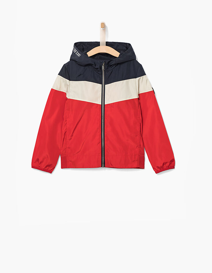 Coupe-vent tricolore packable garçon-2