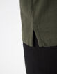 Men’s bronze mixed-fabric IKKS BETTER polo shirt-6