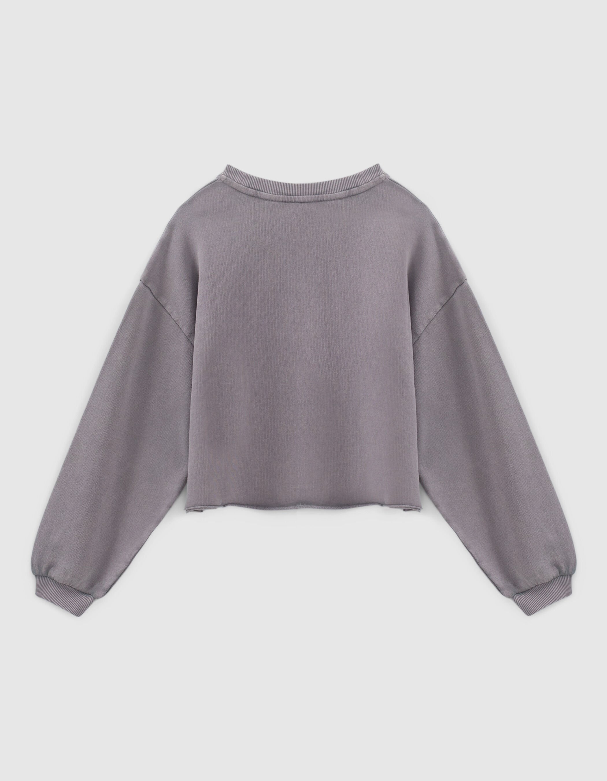 Girls faded grey slogan sweatshirt IKKS