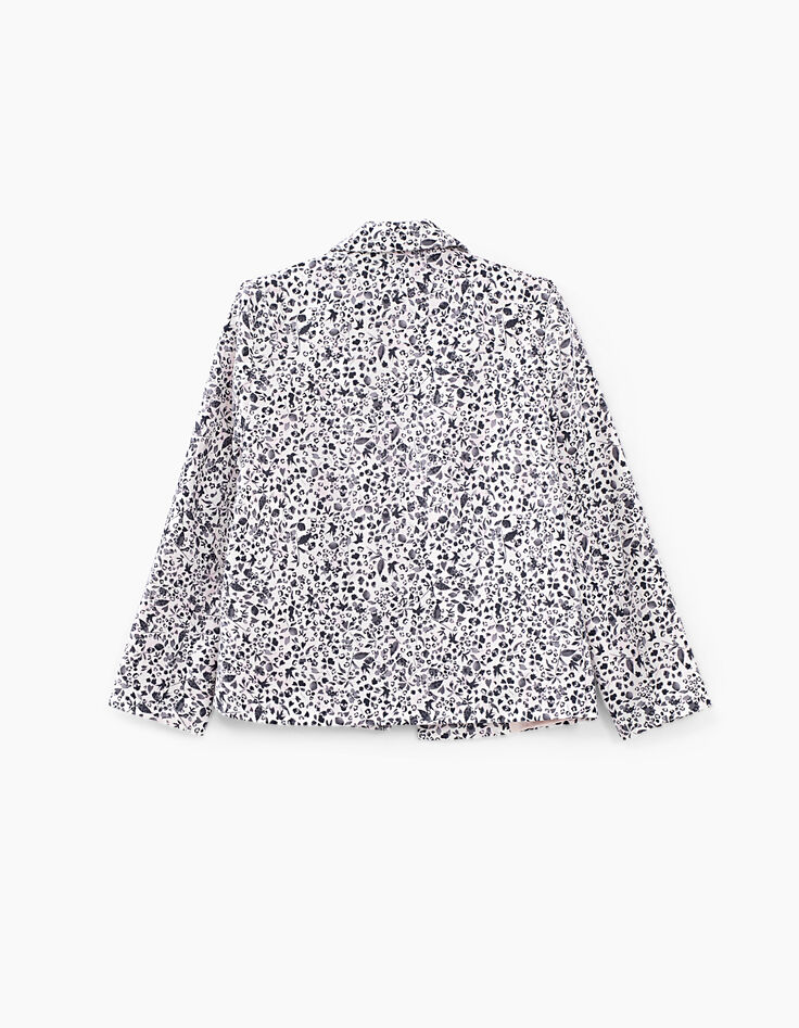 Girls’ off-white tachist print jacket-3