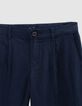 Bermudas tipo chino azul marino niño-5