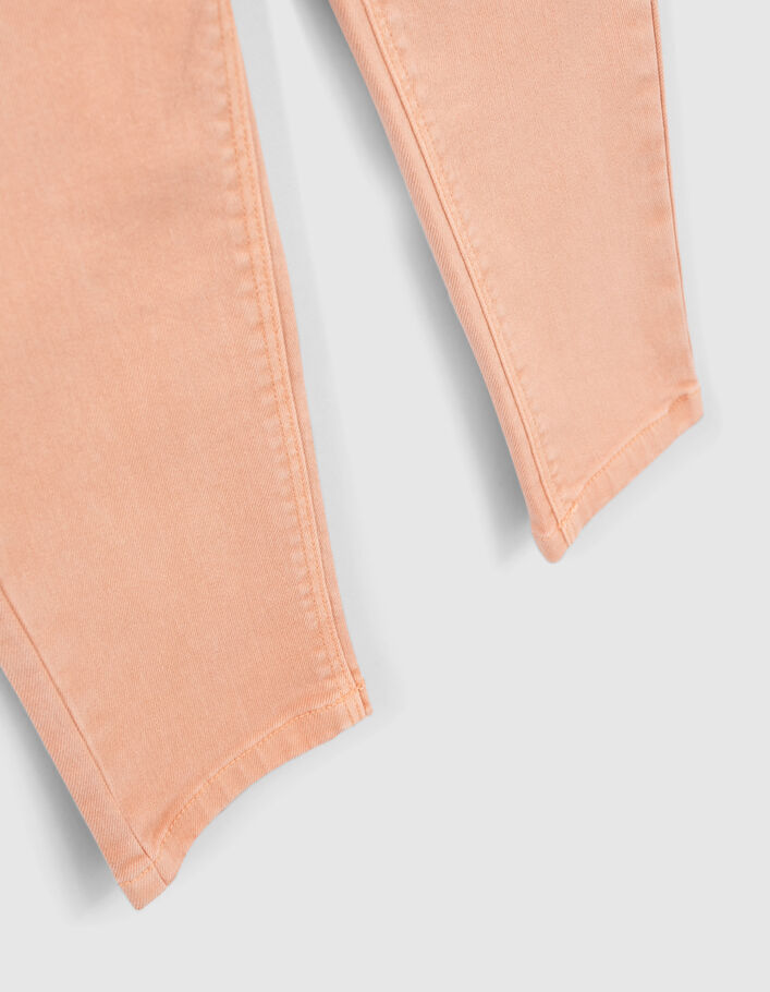 Girls’ orangey pink mom jeans - IKKS